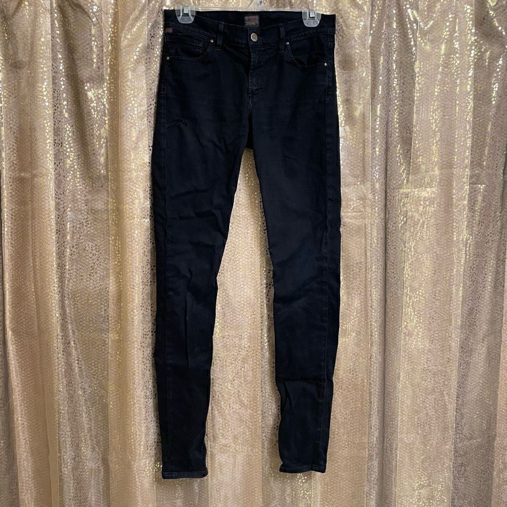 Citizens of Humanity Blue Black Skinny Jeans, Size 27